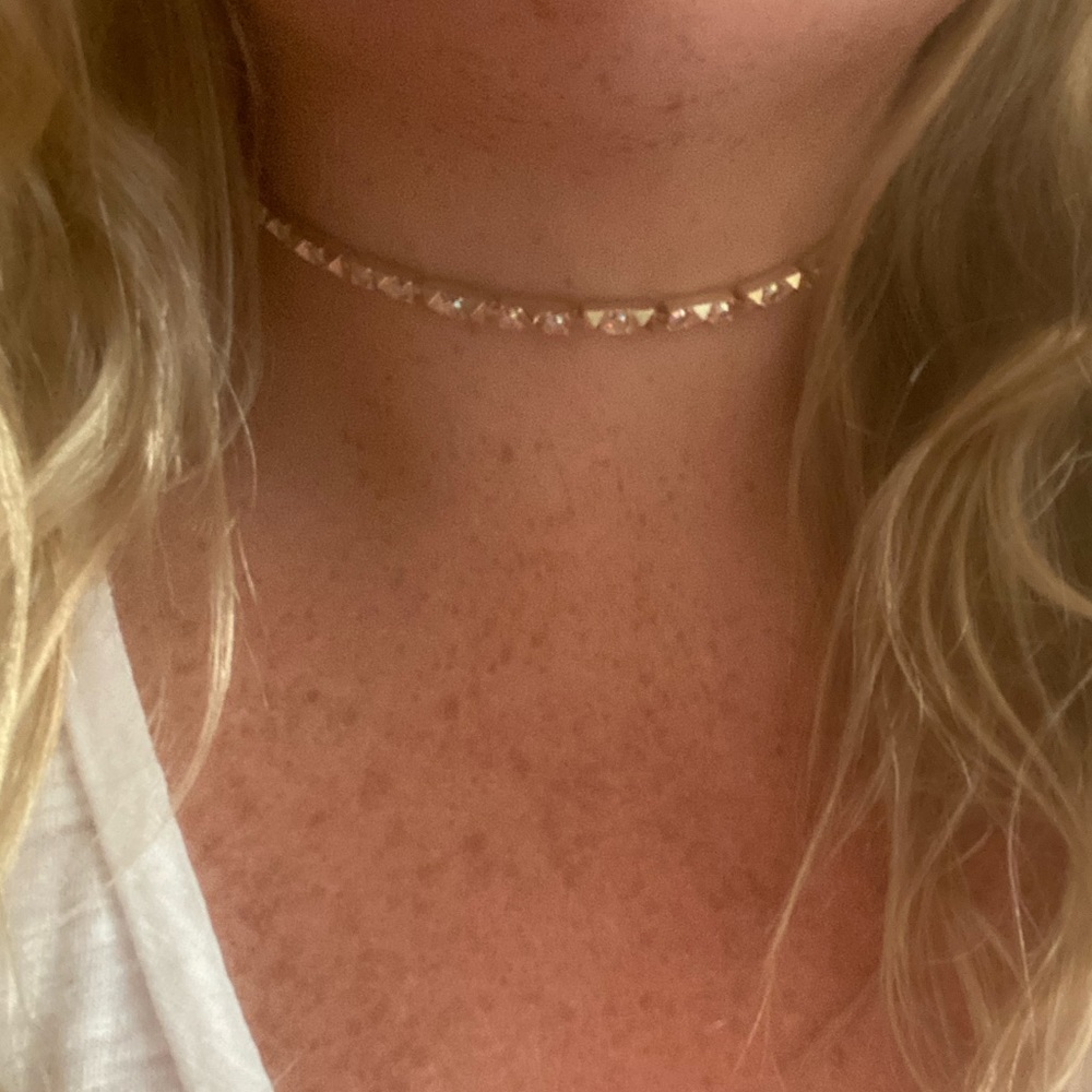 Kendra Scott Gold and Crystal adjustable choker